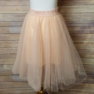 EUC Rue 21 Adult Peach Lined Tutu Size Small